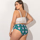 Damen Split Bikini in Übergröße