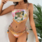 Nuovo costume da bagno con spacco sexy bikini costume da bagno