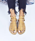 Nuove scarpe alla moda da donna con cuciture a nastro e pizzo in pelle PU