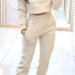 Top And Slim Trousers With Pockets Solid Outfits Women's Clothing