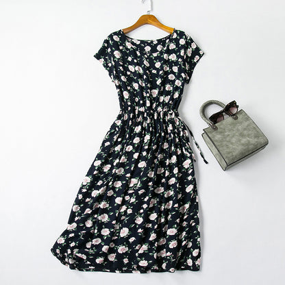 Cotton silk dress