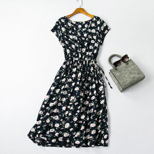 Cotton silk dress