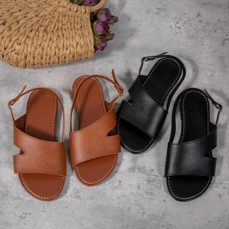 Lässige Outdoor-Schuhe für Damen mit Knöchelriemen und Schnalle