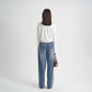 Blau Gewaschen Lose Jeans High-end-frauen Hosen High-grade