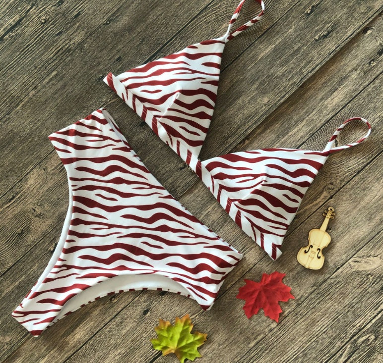 Europa und die Vereinigten Staaten sexy explosionen badeanzug leopard schlange muster hohe taille damen bikini