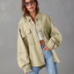 Casual Long Sleeve Denim Coat