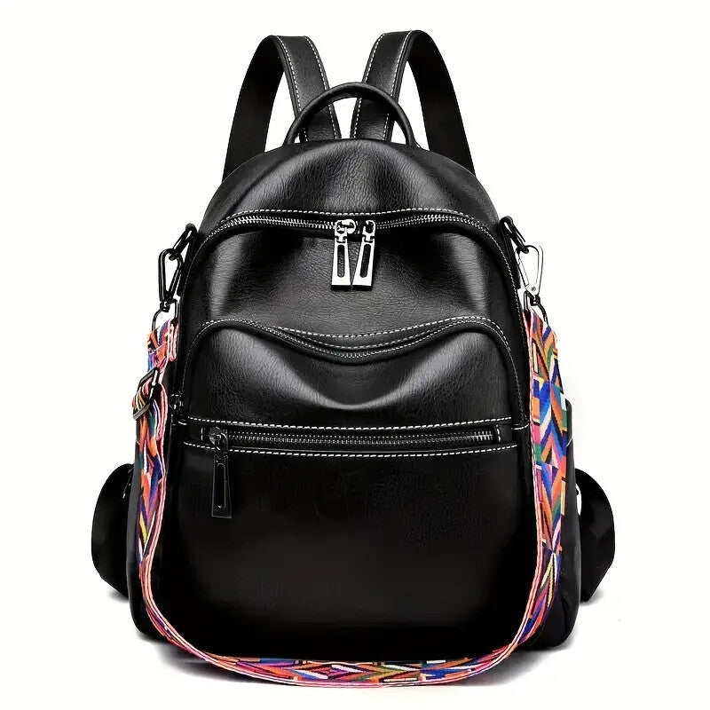 Borsa per donna alla moda in similpelle, borsa a tracolla convertibile, borsa da viaggio, borsa a tracolla, zaino da donna