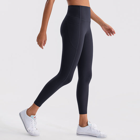 Outdoor Sports High Waist Hip Lift Fitness Running Tight Breathable Sports Pants