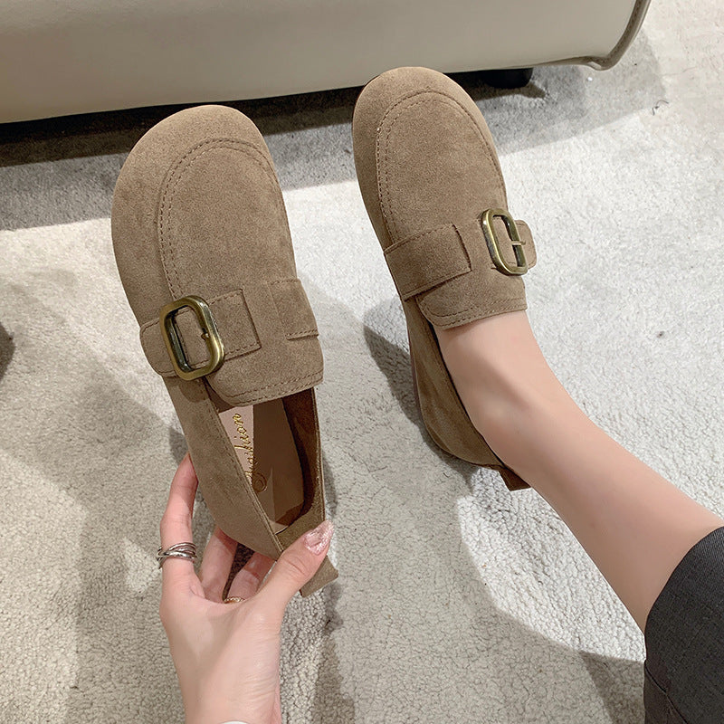 Scarpe casual basse con bocca bassa e slip-on retrò
