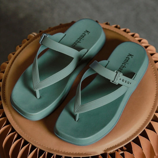 Celebrity Breathable Platform Flip Flops For Women