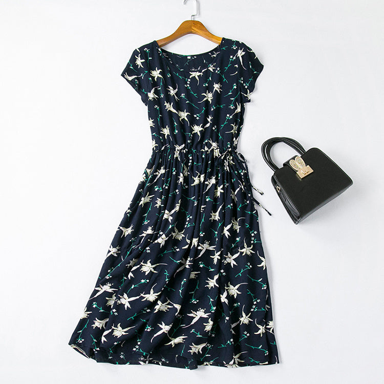 Cotton silk dress