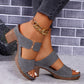High Heel Hausschuhe Damenmode Runde Zehen Sandalen Sommer
