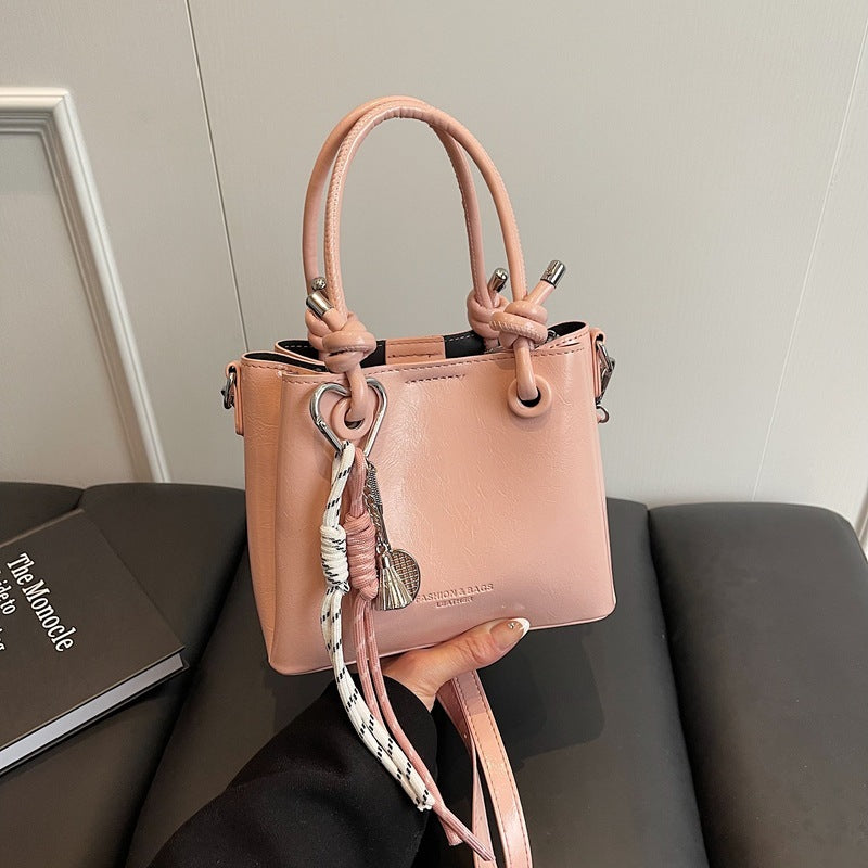 Damen Messenger Bag Mode Tragbare One-Shoulder Bucket Bag