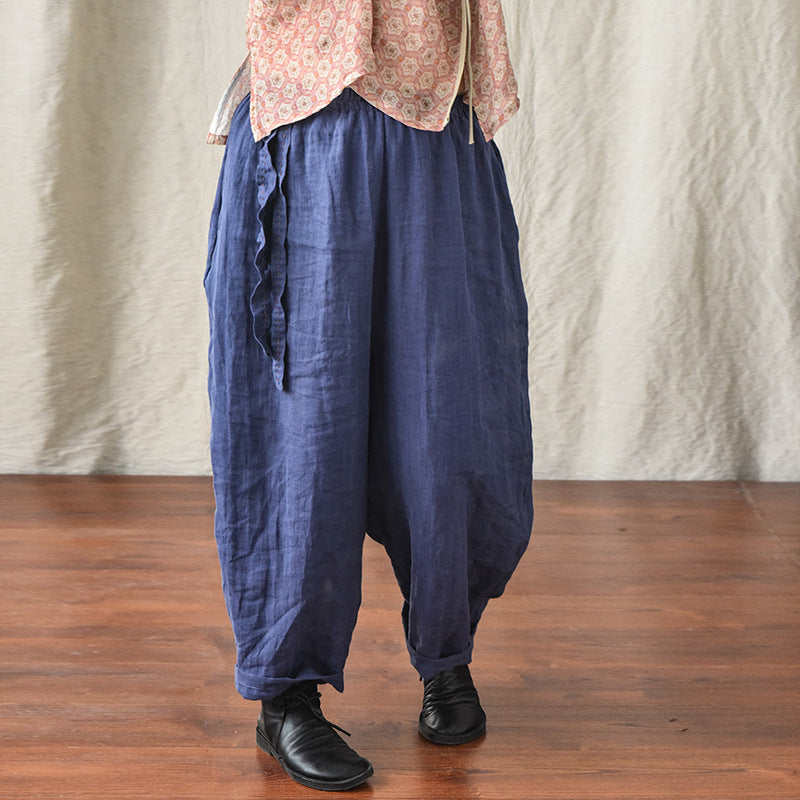 Artistic Women's Linen Loose Casual Pants