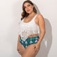 Damen Split Bikini in Übergröße