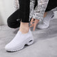 Sneakers da donna in maglia Fly-knit con cuscino d'aria, taglia grande
