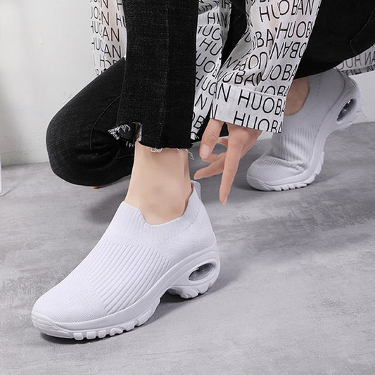 Sneakers da donna in maglia Fly-knit con cuscino d'aria, taglia grande