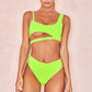 Solid color ladies swimwear