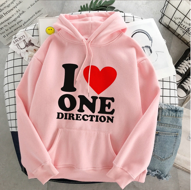 Nuovo pullover grafico con estetica Harajuku di Harry Styles e One Direction