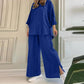 Camicia da donna in cotone e lino, manica lunga, abito