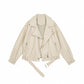Cappotto in pelle da locomotiva da donna