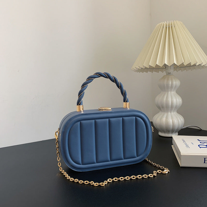 Chain Box Bag Women's Fashion Simple Portable Shoulder Messenger Bag