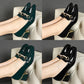 Women's Chunky Heel Plus Size Soft Leather Shoes