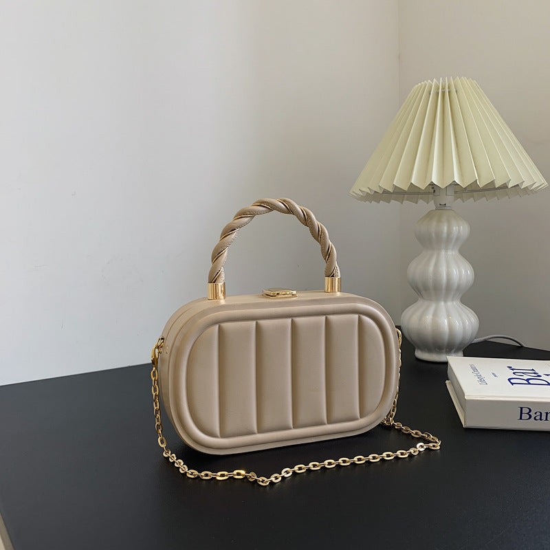 Chain Box Bag Women's Fashion Simple Portable Shoulder Messenger Bag