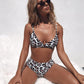 Europa und die Vereinigten Staaten sexy explosionen badeanzug leopard schlange muster hohe taille damen bikini