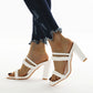 Women's thick high-heeled sandals