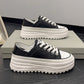 Casual Leather Platform Student Low-top Shoes