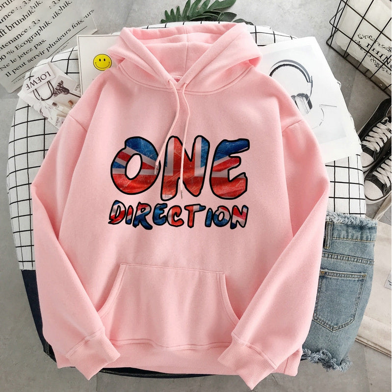 Nuovo pullover grafico con estetica Harajuku di Harry Styles e One Direction