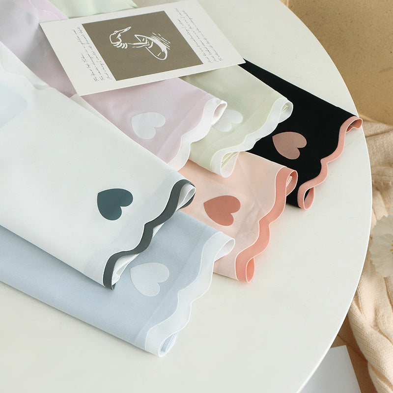 Biancheria intima in seta ghiacciata senza cuciture alla moda per donna