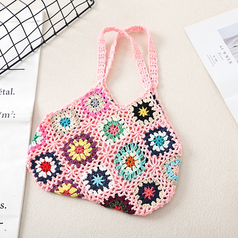 Handgemachte Häkelweb-Vintage-Hohltasche