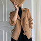 Cappotto in cashmere double face in lana stile coreano