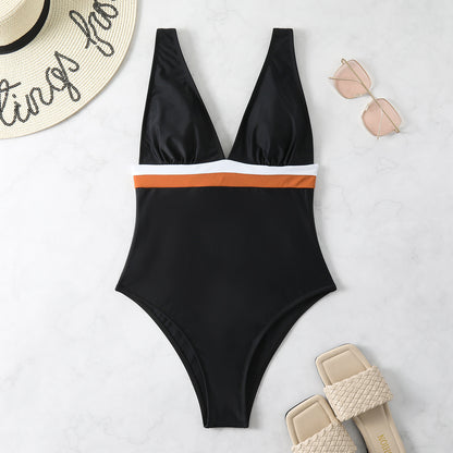 Costume da bagno senza schienale cucito, taglia regolabile