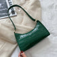 Embossed Underarm Stone Pattern Candy Color Shoulder Bag