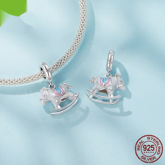 Squisito ciondolo troiano in argento S925 con perline