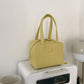 Small Square Shoulder Bag Women Simple Frosted Handbag
