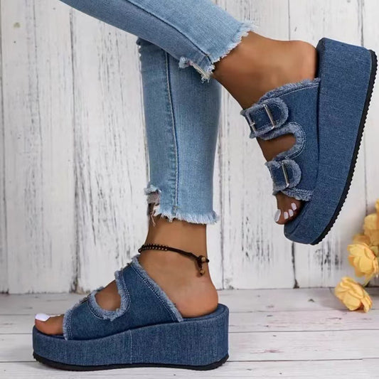 Slippers Thick Bottom Camouflage Shoes For Women