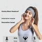 Fascia per capelli con fascia per capelli con Bluetooth wireless per sport all'aria aperta, assorbente del sudore, fascia per capelli ombreggiante per yoga