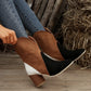 Absatzstiefeletten mit halbhohem Absatz für Damen Herbst- und Winterschuhe
