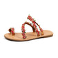Scarpe da spiaggia con fiori e punta coprente taglie forti da donna