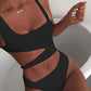 Solid Color One-piece Swimsuit Solid Color One-piece Bikini