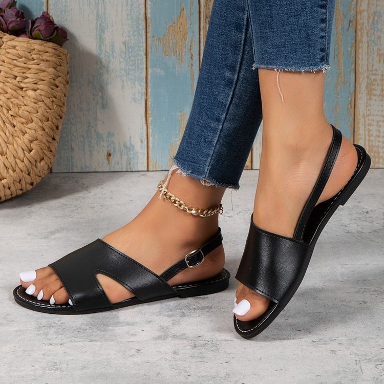 Lässige Outdoor-Schuhe für Damen mit Knöchelriemen und Schnalle