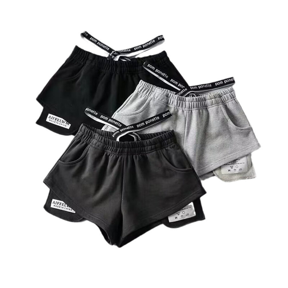 Lauf-Hotpants mit hoher Taille für Damen