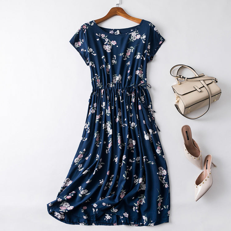 Cotton silk dress