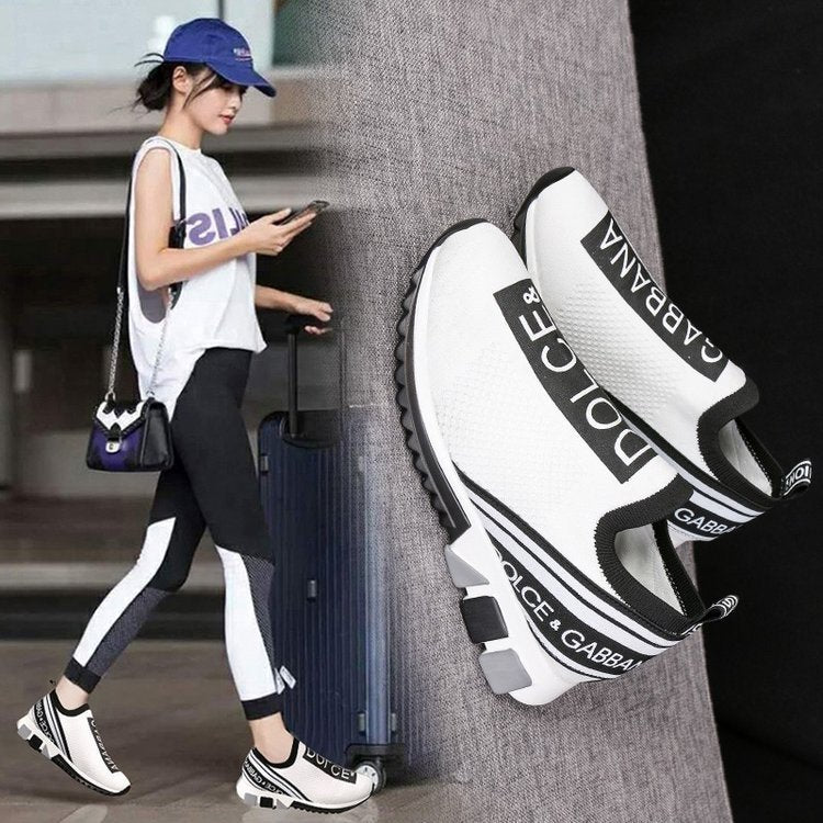 Atmungsaktive Fly Woven-Sneaker mit runder Spitze