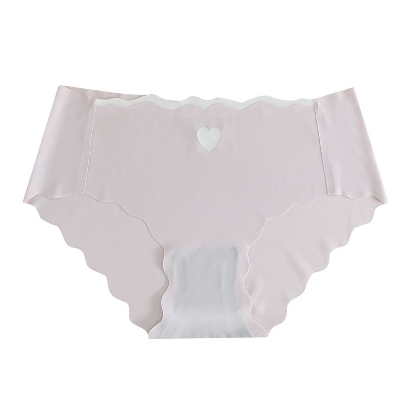 Biancheria intima in seta ghiacciata senza cuciture alla moda per donna