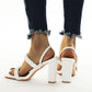Women's thick high-heeled sandals
